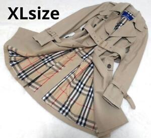 Burberry London Blue Label XL size trench coat Nova check Spring