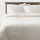 3pc Luxe Faux Fur Comforter and Sham Set - Threshold
