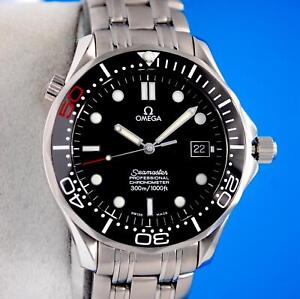 Mens Omega Seamaster 300M Professional Chronometer watch 41MM Black Dial Ceramic