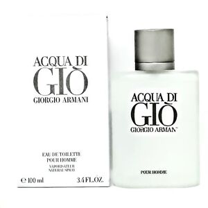 Giorgio Armani Aqua Di Gio Men 3.4 oz EDT Aquatic Fresh Fragrance New
