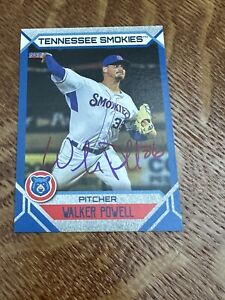 2023 Tennessee Smokies Team Set Walker Powell Auto Signed Card Cubs Auto