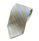 NEW Brooks Brothers 346 Stain Resistant Neck Tie USA Silk Striped Blue Gold Men