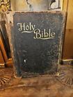 Antique 1897 Large Family Bible Amazing Illustrations History Pages Unused