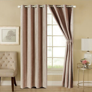 Milano Luxury Collections Double-Sided Blackout velvet Curtains - 100% chenille