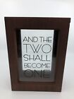 Two Become One Sand Ceremony Shadow Box for Wedding Ceremony *