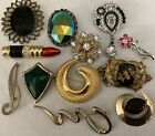 Vintage Lot of 12 Brooches Jewelry  Signed Napier, Sarah Cov