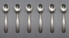 Oneida Stainless Satin Etage Large Serving Spoons - Set of Six * USA Made