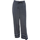 The Skyline Collection Women's Border Print Palazzo Pants in Blue - 2X
