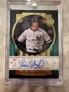 2022 Topps Five Star Paul O'Neill Auto Aqua /75 MLB Baseball Card Yankees Rare