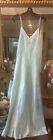 Christian Dior Lingerie Nightgown Sz M Blue  with Lace vintage