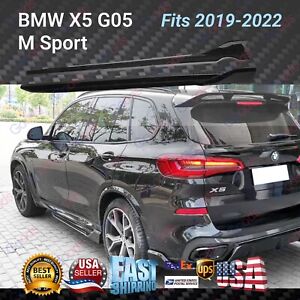 Fits BMW G05 X5 M Sport 2019-2021 Gloss Black Body Side Skirts Lip Extensions