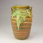 Roseville Pottery Luffa Vase, Shape 685-7, Brown