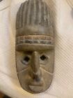 Handcrafted Wood African Tribal Mask Made in Ghana Decorative Wall Art 12”