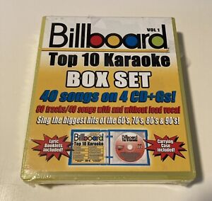 Billboard Top 10 Karaoke, Vol. 1 by Karaoke (CD Sep-2005 4 Discs Sybersound) NEW