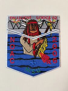 OA 62 Talligewi Lodge 2006 NOAC 2 PIECE FLAP SET WHITE BORDER