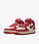 Nike Air Force 1 Mid '07 DV0792-101 Men's Red Pale Ivory Basketball Shoes YUM72