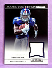 2012 Rookies & Stars DAVID WILSON Rookie Collection Jersey Card #25 Giants