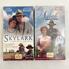 Sarah Plain and Tall Skylark 2 New Sealed VHS video tapes Hallmark Hall Fame LOT