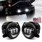 4''Inch LED Fog Lights Front Bumper Driving Lamp Fits for Jeep Wrangler JK JL JT (For: Jeep)