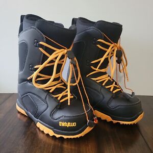 Thirtytwo Men's Snowboarding Boots - Black/Orange Size 8.5