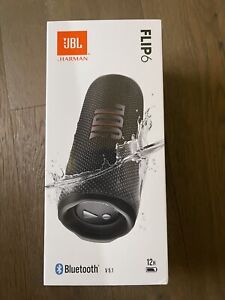 New ListingJBL Flip 6 Black Portable Bluetooth Speaker