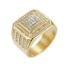 Men's Hip Hop Club 14K Gold Plated Stainless Steel Ring