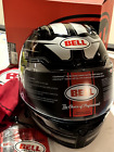 Bell Vortex Black Silver Helmet Adult Size XL with Storage Bag SNELL M2015