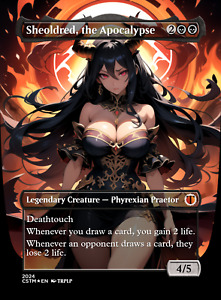 Sheoldred, the Apocalypse - Anime Waifu High Quality Altered Art Custom Cards