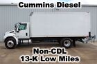 4300 CUMMINS AUTOMATIC 18FT BOX CUBE DELIVERY VAN TRUCK 13-K LOW MILES NON-CDL