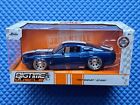 Jada 1:24 Big Time Muscle 1967 Shelby GT500 Blue Diecast Model Car 33865 New