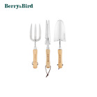 Berry&Bird 3Pack Gardening Hand Tool Set Hand Shovel, Hand Fork & 5 in 1 Weeder