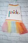 You are Loved Rainbow Pride Tutu Shirt for Dogs Large - NEW