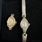 Woman’s 10k Rolled Gold Plate Vtg Bulova Watch Lot Of 2 Possible Parts