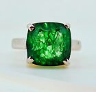 5 Ct Natural Green Emerald Solid 925 Sterling Silver Charm Ring For All Occasion