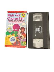 Kids for Character VHS Tape (1995) Barney, Babar, Lamb Chop, Magic School Bus