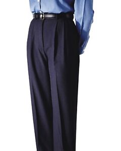 Edwards Style 8691 Womens Polyester Pleated Dark Navy Dress Pants Size: 10-UL