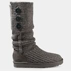 UGG Classic Cardy Sweater Knit Grey Boots Convertible Size 9