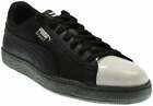 Puma Basket Patent Sneakers Black & White Men's Size 11.5