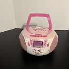 Hello Kitty AM/FM Radio Cassette Recorder CD Player Boombox  Tested As is