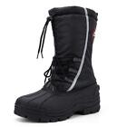 ALEADER Waterproof Snow Boots for Men Insulated Warm Winter Shoes Boots Black...