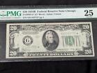 New Listing1934B $20 Federal Reserve Star Note Chicago FR# 2056-G* Graded PMG 25 Very Fine