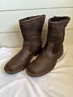 UGG Beacon Men Size 13 Outdoor Brown Leather Suede Sheepskin Lined Work Boots
