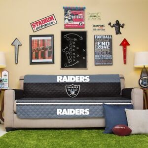 Pegasus Home Fashions NFL Las Vegas Raiders Sofa Protector Cover