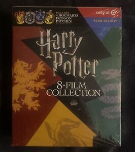 Harry Potter 8 Film Collection  (Blu-ray) with 4 Patches -Target New Sealed