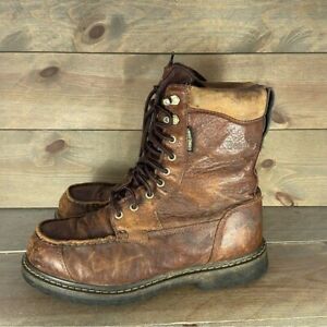 Ll bean kangaroo upland Mens size 11 wide shoes brown leather waterproof boots