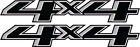 2014 -2016 Aftermarket 4x4 BLACKOUT Replacement Decals Sticker Set 4WD Chevy GMC