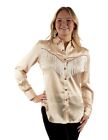 Scully Western Shirt Womens L/S Fringe Snap Front Solid F0_HC922