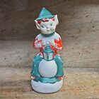 VINTAGE 1970 EMPIRE CHRISTMAS ELF ON A SNOWBALL BLOW MOLD