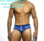 Men's Camouflage | Flattering Fit | Swim Briefs | Cruise | Vacation | Swimsuit