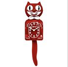 Kit-Cat Classic Clock, Size Large - cherry red color